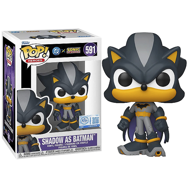 Funko Pop! Games Sonic The Hedgehog Shadow as Batman 591 Exclusivo