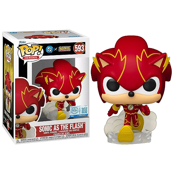 Funko Pop! Games Sonic the Hedgehog Sonic as The Flash 593 Exclusivo