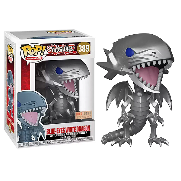 Funko Pop! Animation Yu-Gi-Oh Blue-Eyes White Dragon 389 Exclusivo Silver
