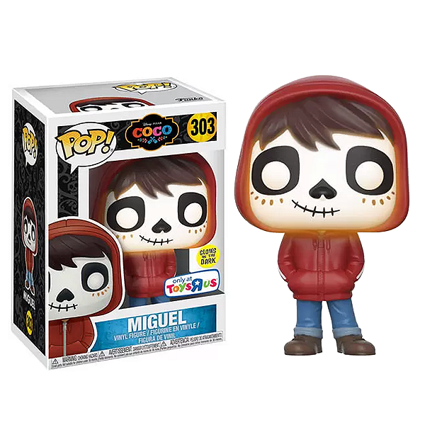 Funko Pop! Disney Coco A Vida é uma Festa Miguel 303 Exclusivo Glow