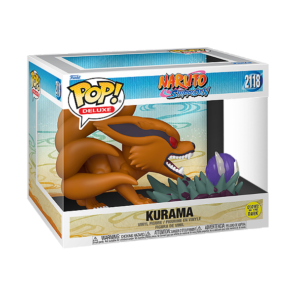Funko Pop! Deluxe Naruto Shippuden Kurama 2118 Exclusivo Glow