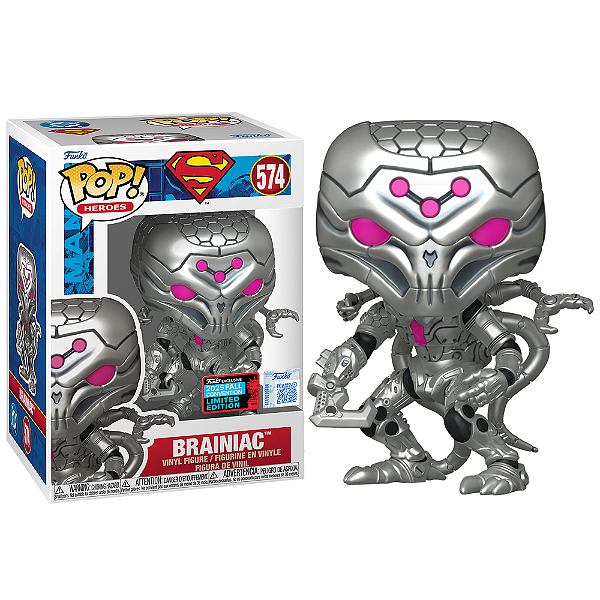 Funko Pop! DC Comics Superman Brainiac  574 Exclusivo Metallic