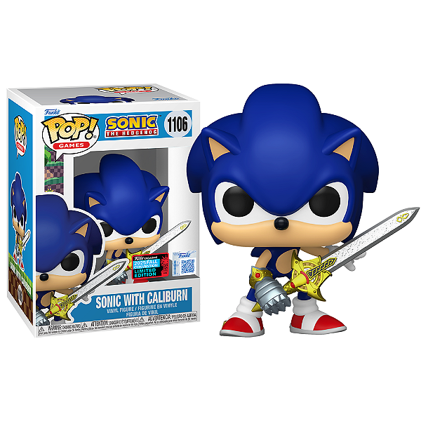 Funko Pop! Games Sonic The Hedgehog Sonic with Caliburn 1106 Exclusivo