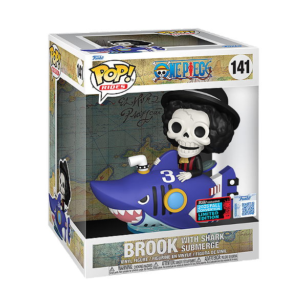 Funko Pop! Rides Animation One Piece Brook with Shark Submerge 141 Exclusivo