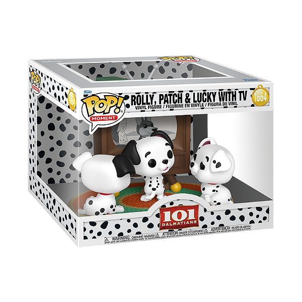 Funko Pop! Moment Disney 101 Dalmatas Rolly Patch & Lucky With TV 1664