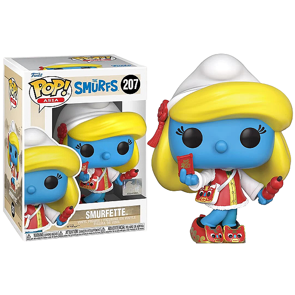 Funko Pop! Asia Os Smurfs Smurfette 207 Exclusivo