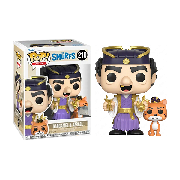 Funko Pop! Asia Os Smurfs Gargamel & Azrael 210 Exclusivo