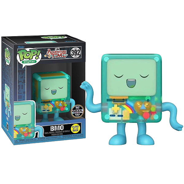 Funko Pop! Digital NFT Hora de Aventura / Adventure Time BMO 392 Exclusivo Glow 999Pcs