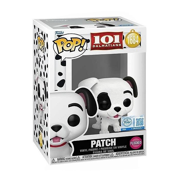 Funko Pop! Disney 101 Dalmatas Patch 1684 Exclusivo Flocked