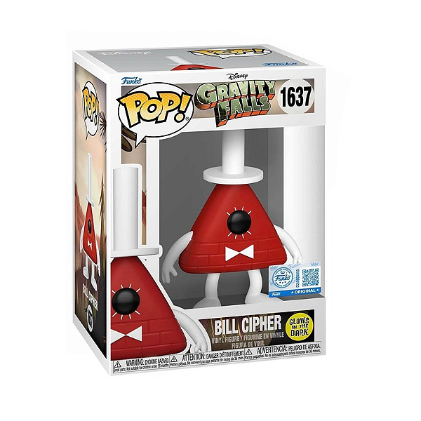 Funko Pop! Animation Disney Gravity Falls Bill Cipher 1637 Exclusivo Glow