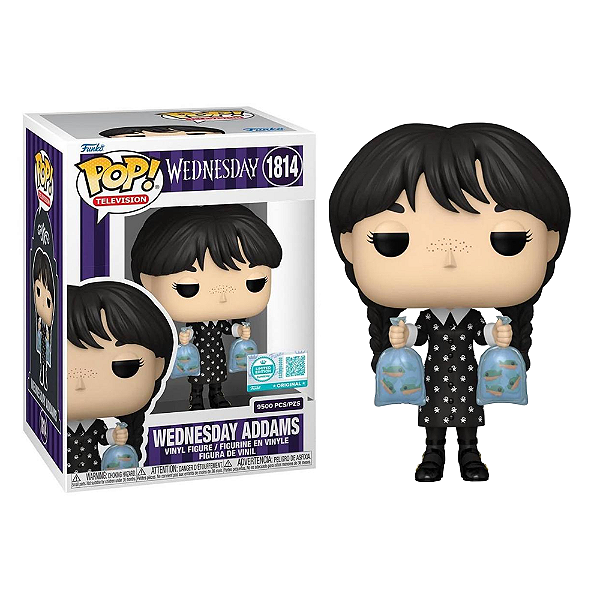 Funko Pop! Television Wandinha Wednesday Addams 1814 Exclusivo 9500 Pcs