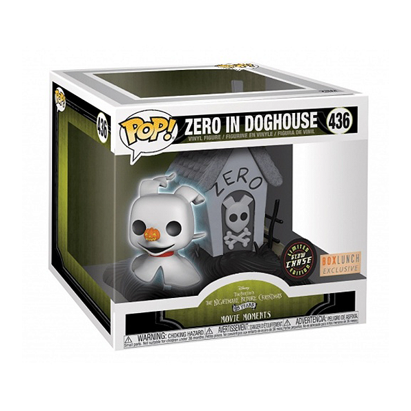Funko Pop! Disney O Estranho Mundo de Jack Zero In Doghouse 436 Exclusivo Chase