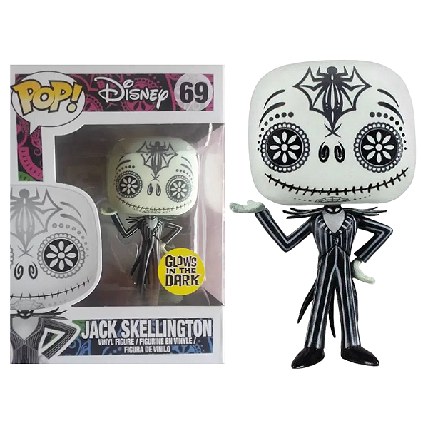 Funko Pop! Disney O Estranho Mundo de Jack Jack Skellington 69 Exclusivo Glow