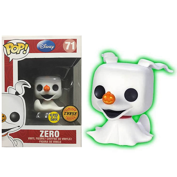 Funko Pop! Disney O Estranho Mundo de Jack Zero 71 Exclusivo Chase Glow