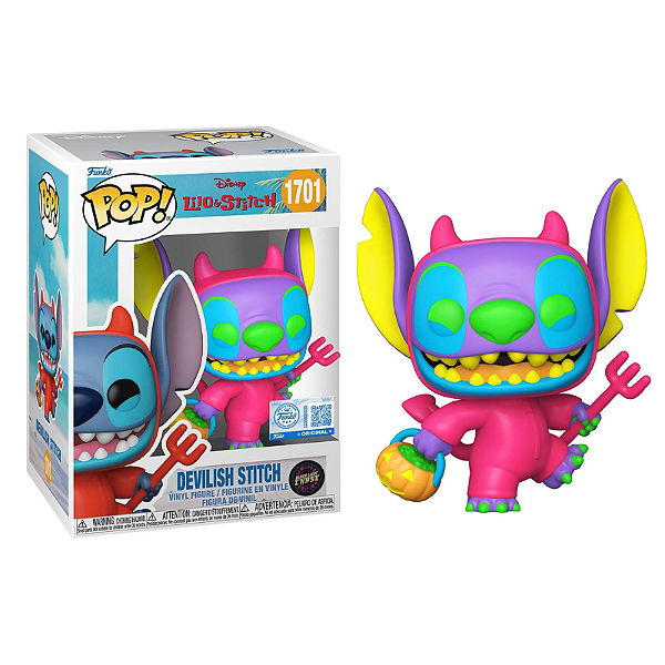 Funko Pop! Disney Lilo & Stitch Devilish Stitch 1701 Exclusivo Chase