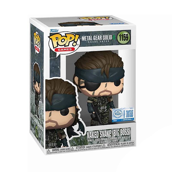 Funko Pop! Games Metal Gear Solid Naked Snake Big Boss 1159 Exclusivo