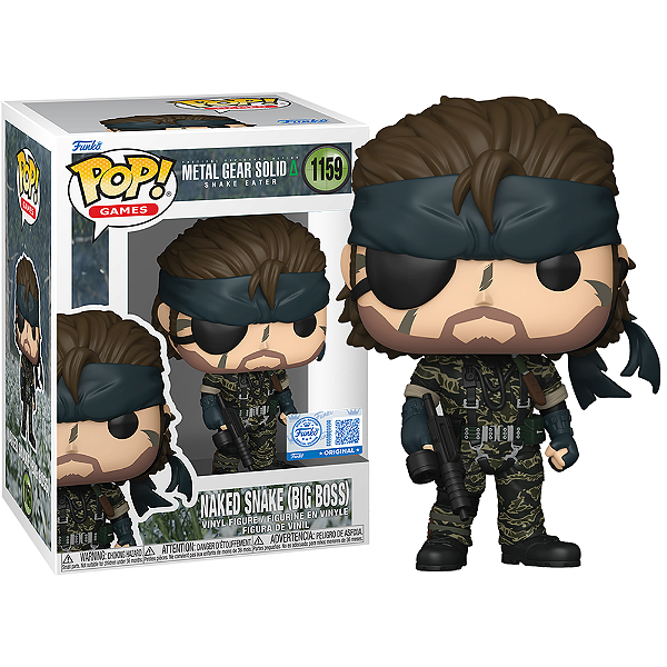 Funko Pop! Games Metal Gear Solid Naked Snake Big Boss 1159 Exclusivo