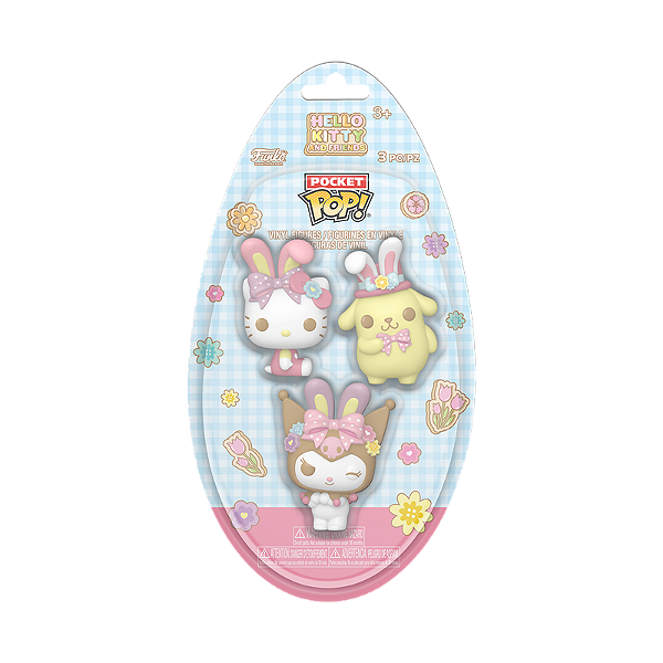 Funko Pocket Pop! Sanrio Hello Kitty And Friends Hello Kitty Kuromi And Pompompurin 3 Pack