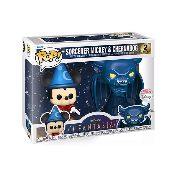 Funko Pop! Disney Sorcerer Mickey And Chernabog 2 Pack Exclusivo
