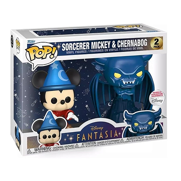 Funko Pop! Disney Sorcerer Mickey And Chernabog 2 Pack Exclusivo