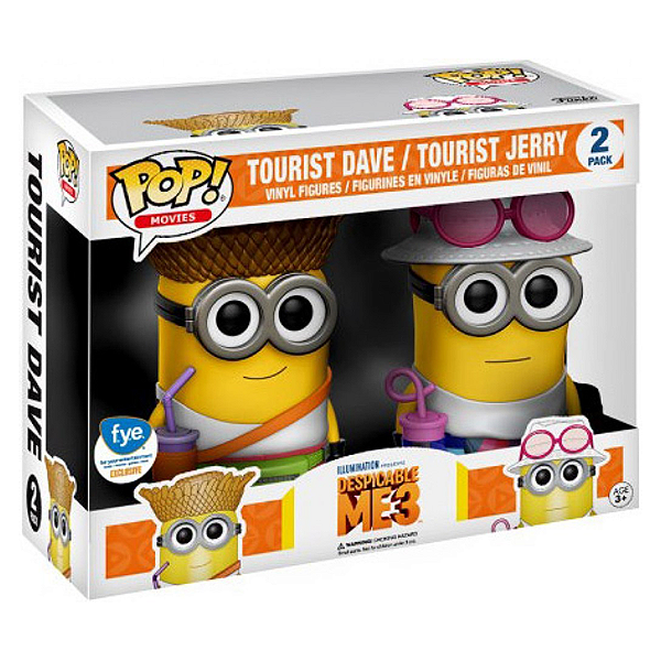 Funko Pop! Filme Meu Malvado Favorito Tourist Dave Tourist Jerry 2 Pack