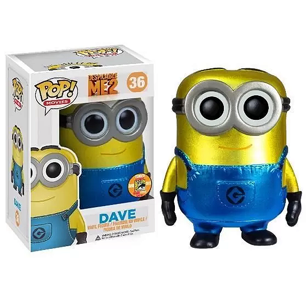 Funko Pop! Filme Meu Malvado Favorito Dave 36 Exclusivo Metallic