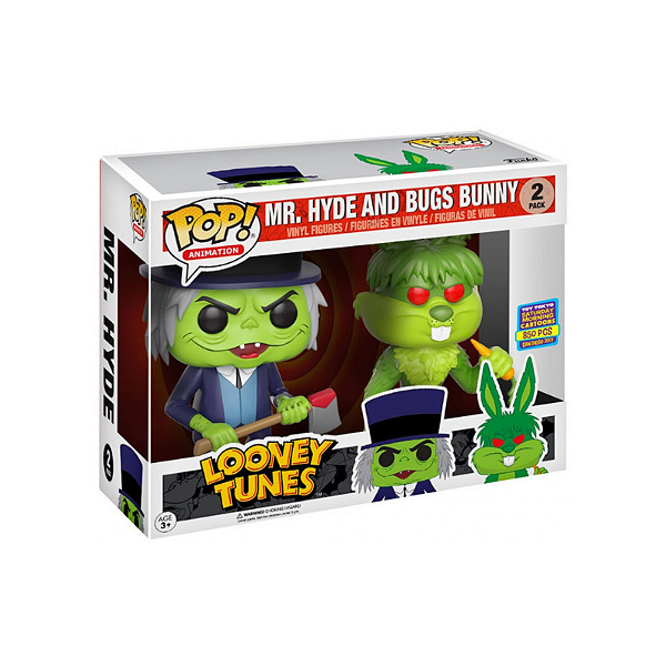 Funko Pop! Animation Looney Tunes Mr. Hyde And Bugs Bunny 2 Pack Exclusivo 850 Pcs