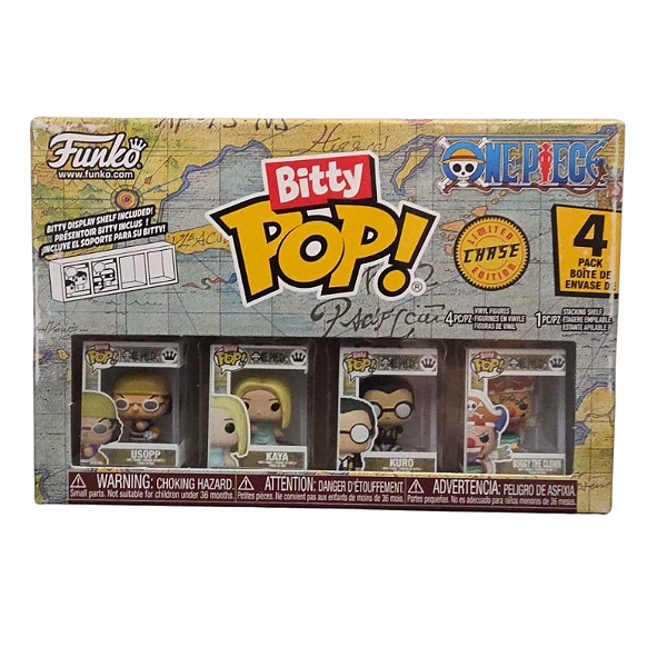 Funko Bitty Pop! Animation One Piece Usopp Kaya Kuro Buggy The Clown 4 Pack