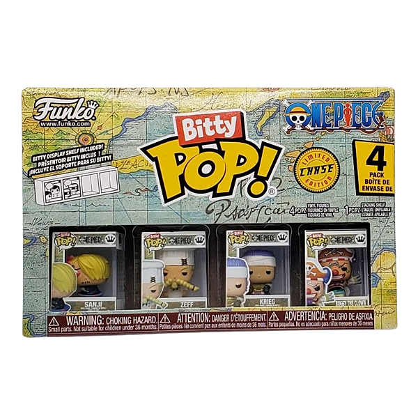 Funko Bitty Pop! Animation One Piece Sanji Zeff Krieg Buggy The Clown 4 Pack