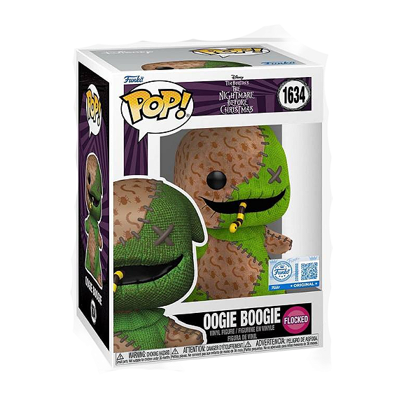 Funko Pop! Disney O Estranho Mundo de Jack Oogie Boogie 1634 Exclusivo Flocked