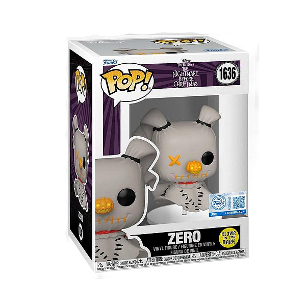 Funko Pop! Disney O Estranho Mundo de Jack Zero 1636 Exclusivo Glow