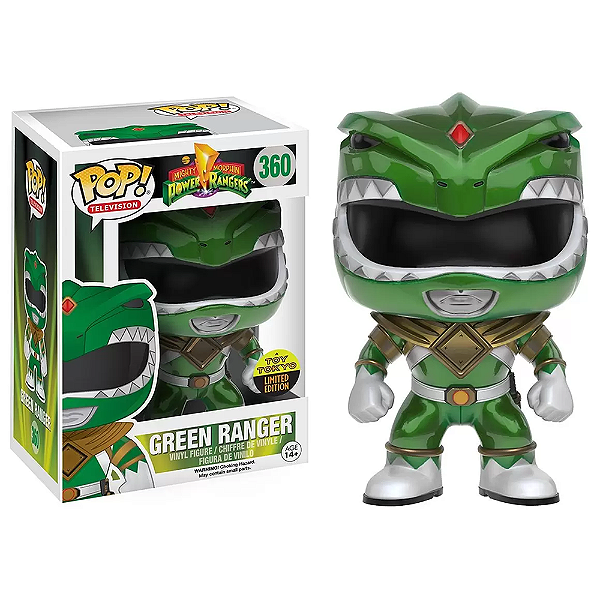 Funko Pop! Television Power Rangers Green Ranger 360 Exclusivo Metallic