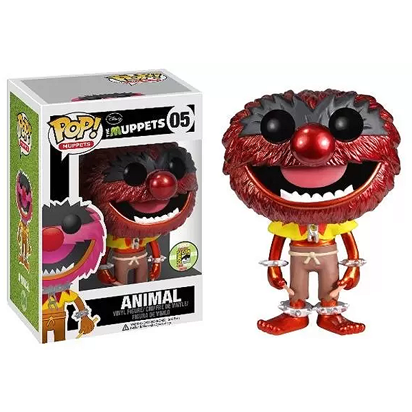 Funko Pop! Os Muppets Animal 05 Exclusivo Metallic
