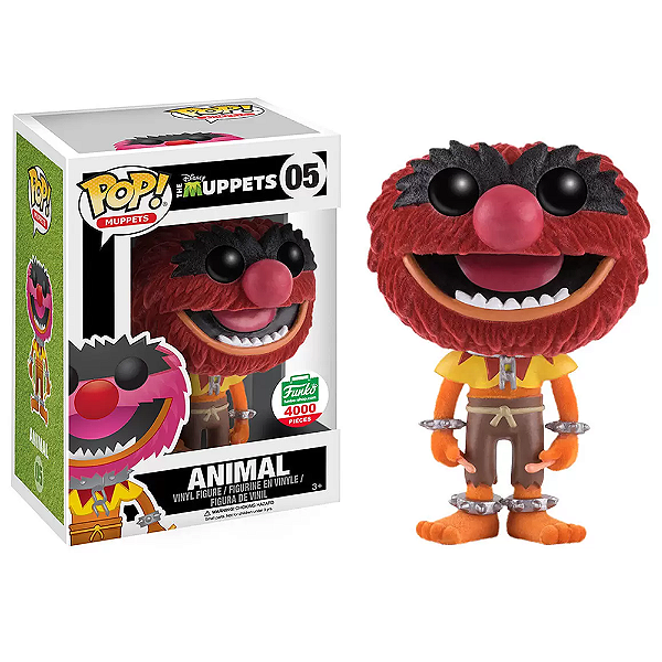 Funko Pop! Os Muppets Animal 05 Exclusivo Flocked 4000 Pcs