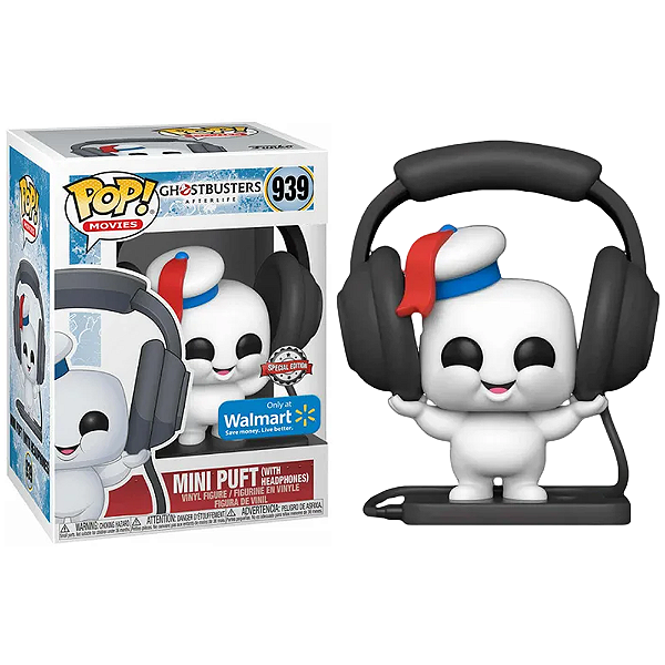 Funko Pop! Filme Ghostbusters / Os Caça Fantasmas Mini Puft with Headphone 939 Exclusivo
