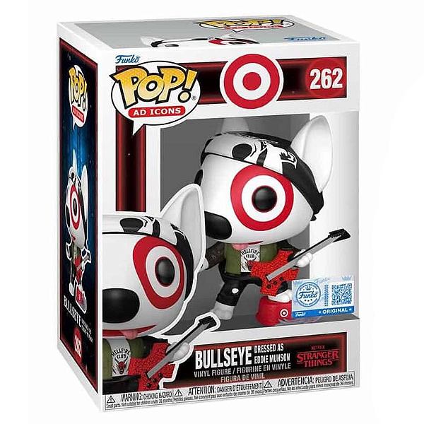 Funko Pop! Ad Icons Bullseye Dressed As Eddie Munson 262 Exclusivo