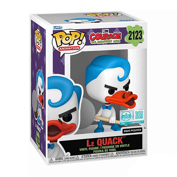 Funko Pop! Animation Coragem o Cao Covarde Le Quack 2123 Exclusivo 9500 Pcs