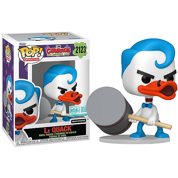 Funko Pop! Animation Coragem o Cao Covarde Le Quack 2123 Exclusivo 9500 Pcs