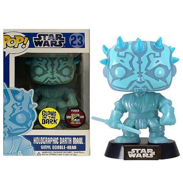 Funko Pop! Television Star Wars Holographic Darth Maul 23 Exclusivo Glow