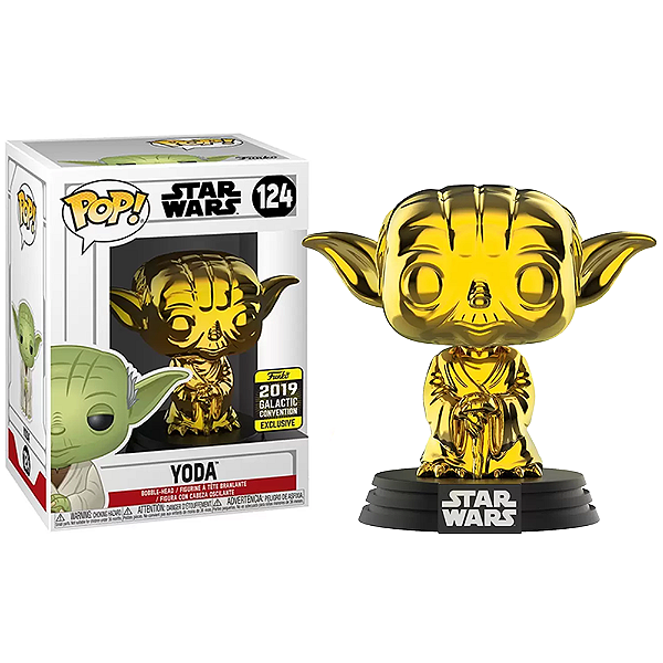 Funko Pop! Television Star Wars Yoda 124 Exclusivo Gold