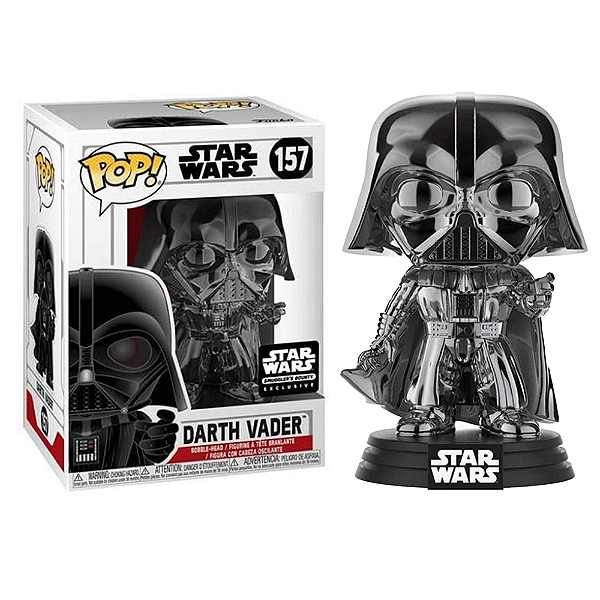 Funko Pop! Television Star Wars Darth Vader 157 Exclusivo Chrome