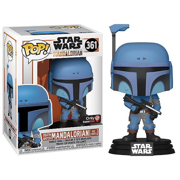 Funko Pop! Television Star Wars Death Watch Mandalorian No Stripes 361 Exclusivo