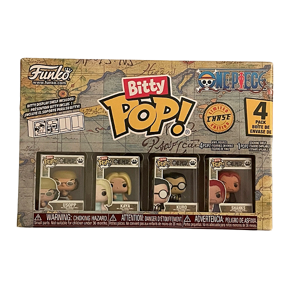 Funko Bitty Pop! Animation One Piece Usopp Kaya Kuro Shanks 4 Pack