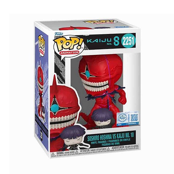 Funko Pop! Animation Kaiju No. 8 Soshiro Hoshina Vs Kaiju No. 10 2251 Exclusivo