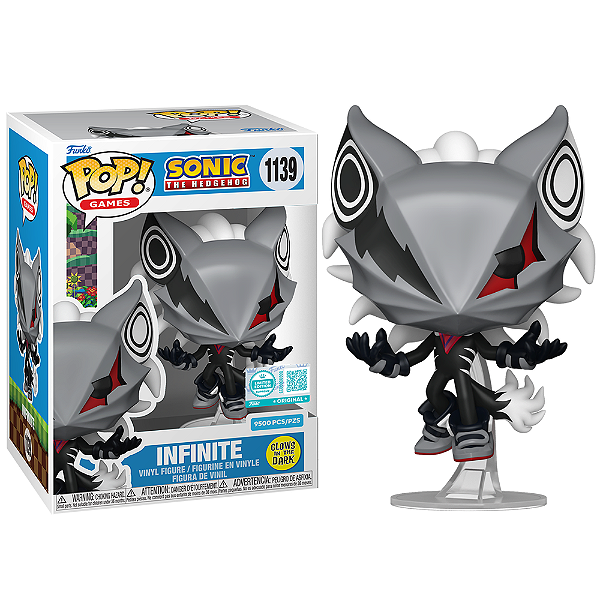 Funko Pop! Games Sonic The Hedgehog Infinite 1139 Exclusivo Glow 9500 Pcs