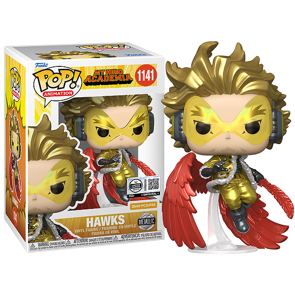 Funko Pop! Animation My Hero Academia Hawks 1141 Exclusivo Metallic 3500 Pcs