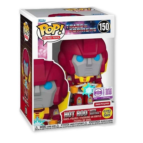 Funko Pop! Retro Toys Transformers Hot Rod With Matrix 150 Exclusivo 7500Pcs