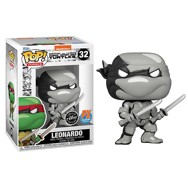 Funko Pop! Comics As Tartarugas Ninjas Leonardo 32 Exclusivo Chase
