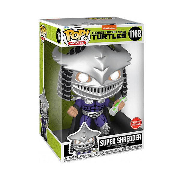 Funko Pop! Filme As Tartarugas Ninjas Super Shredder 1168 Exclusivo 10 Polegadas