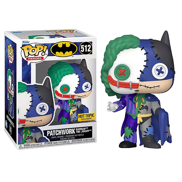 Funko Pop! DC Comics Batman Patchwork Batman The Joker 512 Exclusivo